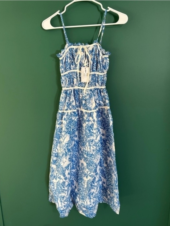Simply Southern Dresses & Skirts - Simply Southern Blue Toile Print Sundress